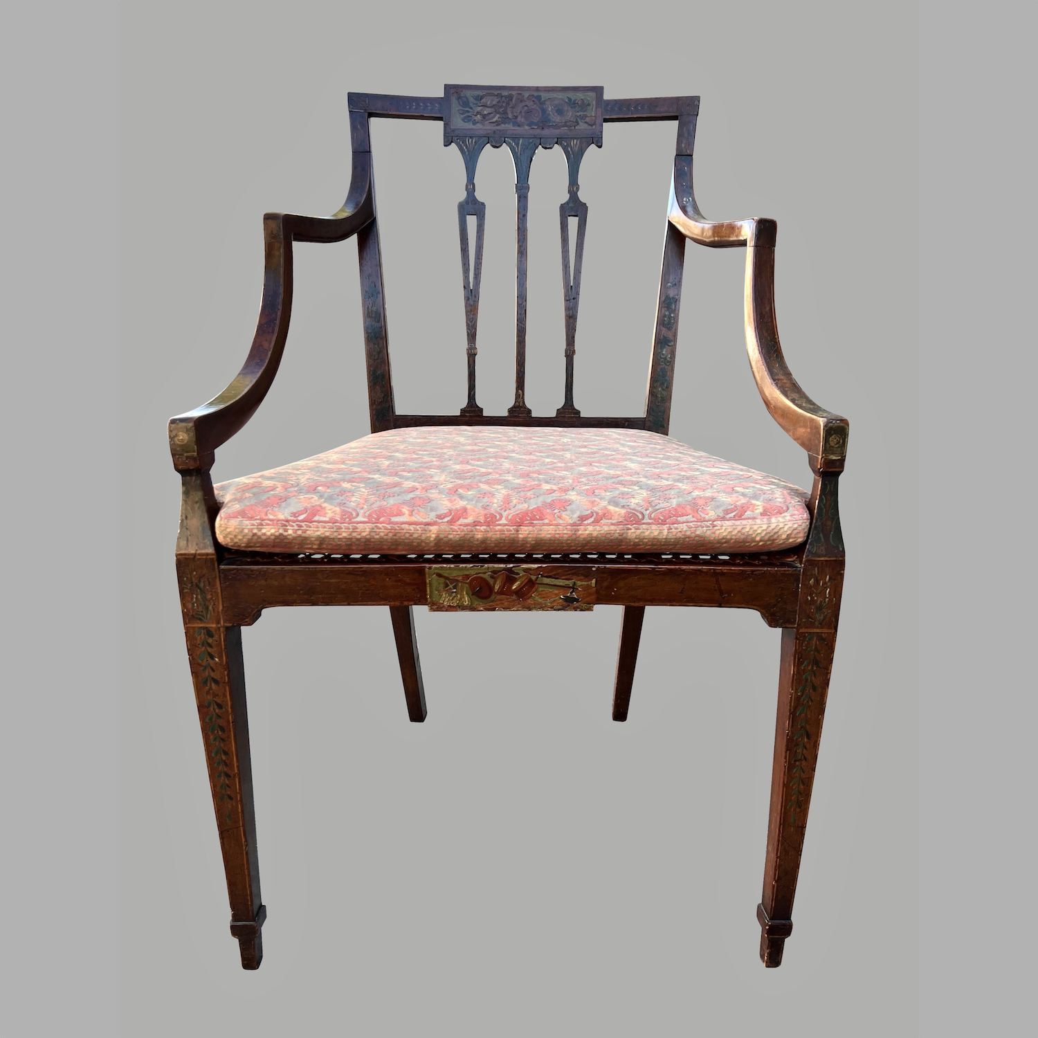 adam-style-painted-satinwood-armchair-with-floral-decoration-caned-seat-c723-39