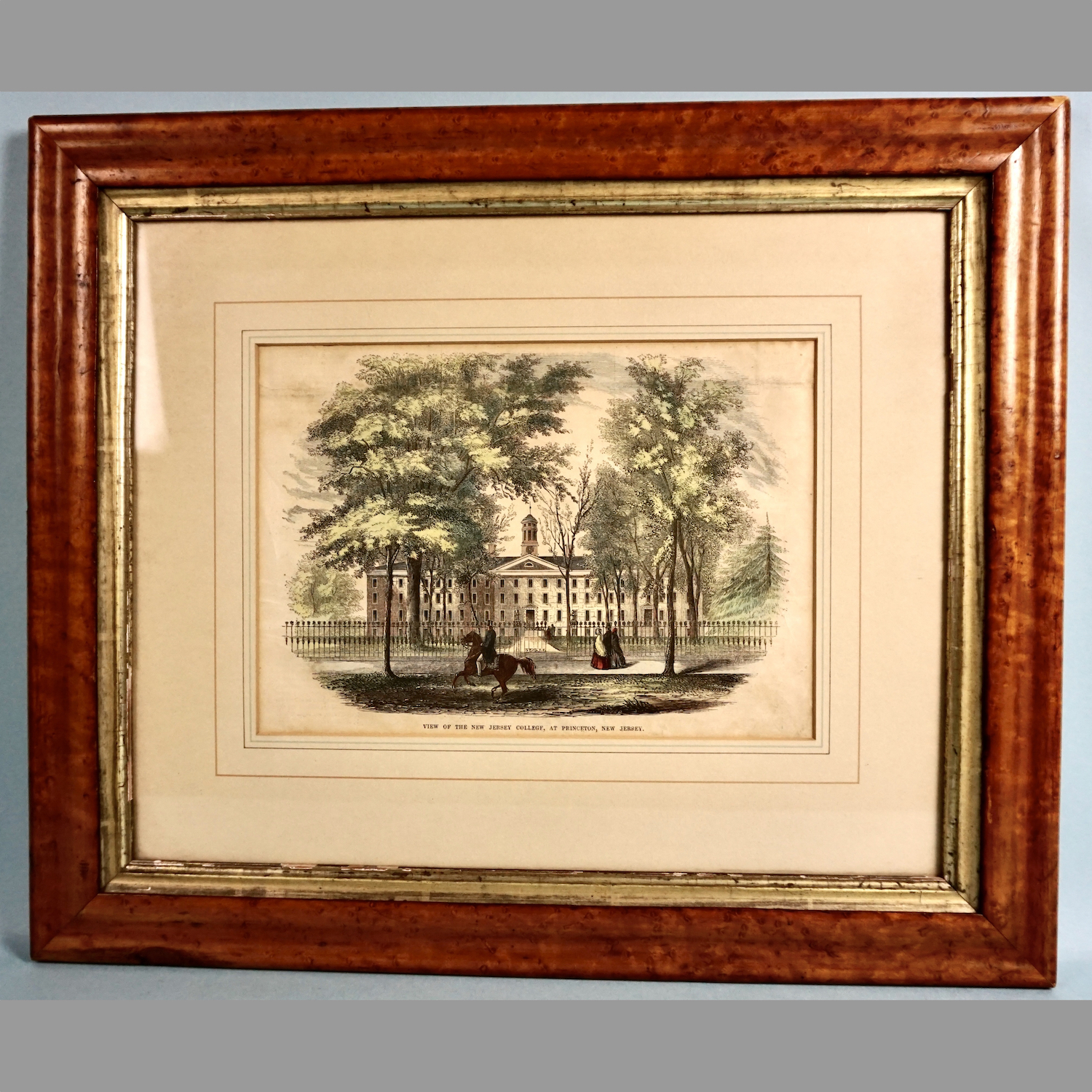 hand-colored-wood-engraving-princeton-university-period-maple-frame-p1122-1