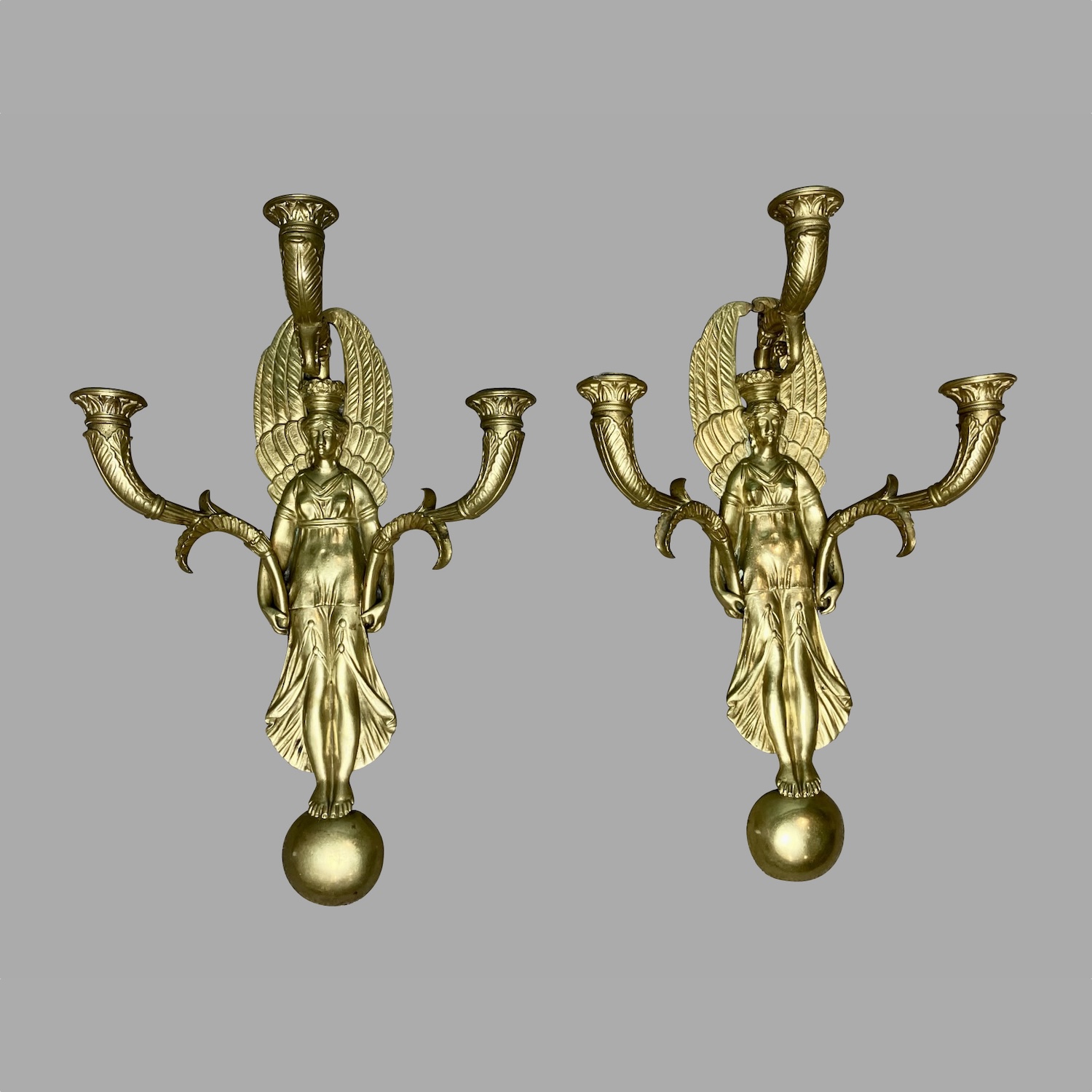 pair-french-empire-style-brass-bronze-3-light-sconces-c423-38