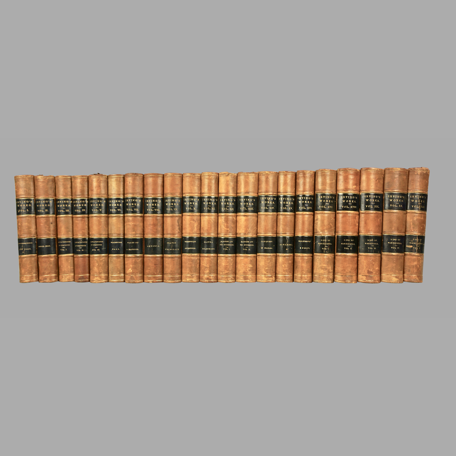 the-works-washington-irving-21-illustrated-leatherbound-volumes-c1021-35