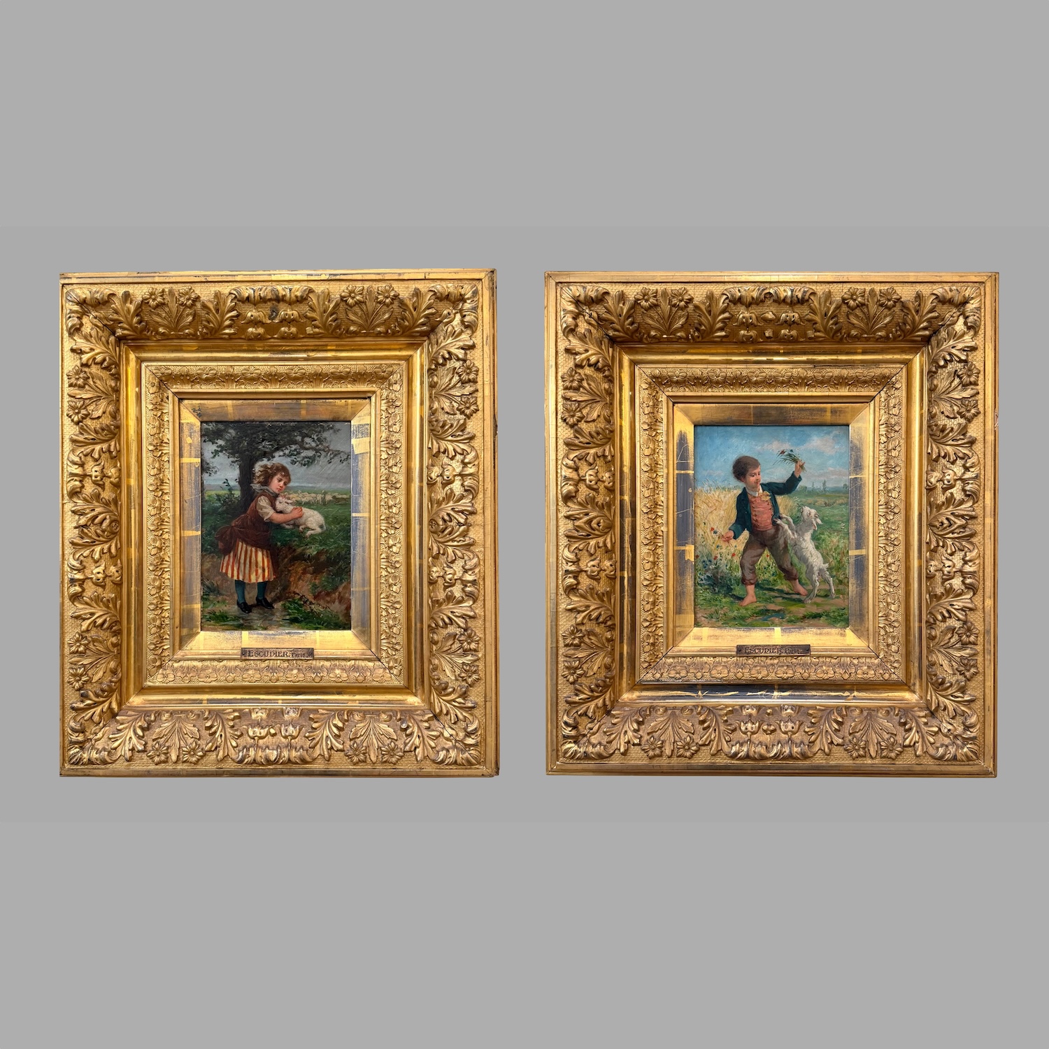 pair-victorian-genre-paintings-escudier-p1225-3